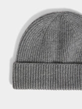 Load image into Gallery viewer, Benny gray cashmere cuffed beanie
