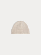 Load image into Gallery viewer, Benny beige cashmere cuffed beanie

