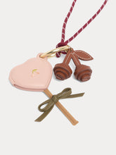 Load image into Gallery viewer, Jaya necklace with pink leather heart

