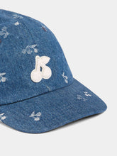 Load image into Gallery viewer, Arnold denim cap with cherries
