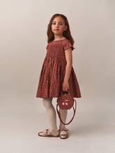 Load image into Gallery viewer, Jadore suitcase bag in Liberty fabric in red organic cotton
