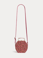 Load image into Gallery viewer, Jadore suitcase bag in Liberty fabric in red organic cotton
