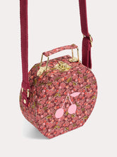 Load image into Gallery viewer, Jadore suitcase bag in Liberty fabric in red organic cotton
