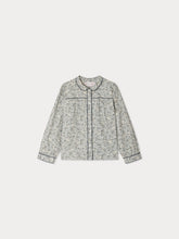 Load image into Gallery viewer, Josseline blouse with Peter Pan collar and contrasting piping in organic cotton
