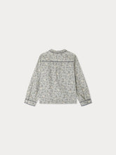 Load image into Gallery viewer, Josseline blouse with Peter Pan collar and contrasting piping in organic cotton
