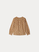Load image into Gallery viewer, Juliette blouse smocked and embroidered in Liberty fabric in organic cotton
