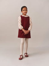 Load image into Gallery viewer, Timber blouse in printed velvet with cherry embroidery
