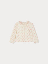 Load image into Gallery viewer, Timber blouse in printed velvet with cherry embroidery
