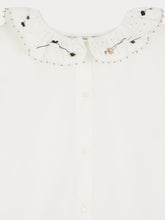 Load image into Gallery viewer, Jora blouse with ruffled collar

