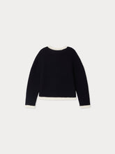 Load image into Gallery viewer, Elaia cardigan with crochet cherries in wool

