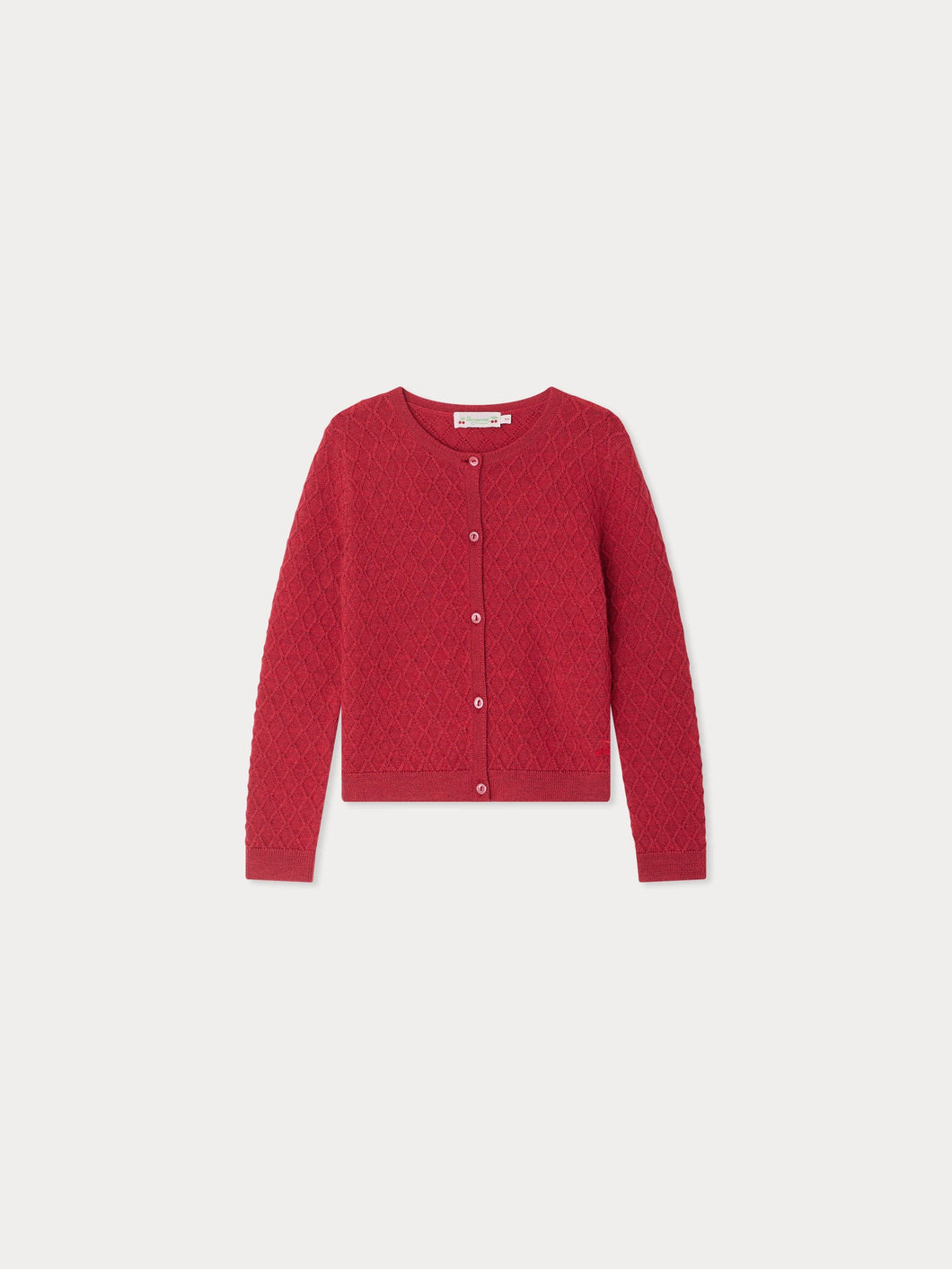 Garancie cardigan with fancy stitch