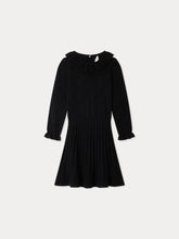 Load image into Gallery viewer, Jelma ruffled dress knitted in wool and silk
