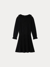 Load image into Gallery viewer, Jelma ruffled dress knitted in wool and silk
