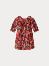 Load image into Gallery viewer, Josiane dress with gold piping in Liberty fabric in organic cotton
