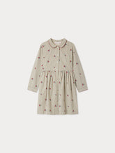 Load image into Gallery viewer, Janessa dress in organic cotton with cherry embroidery
