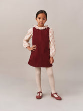 Load image into Gallery viewer, Jolla cherry embroidered corduroy dress
