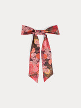 Load image into Gallery viewer, Domina barrette in Liberty fabric in raspberry organic cotton
