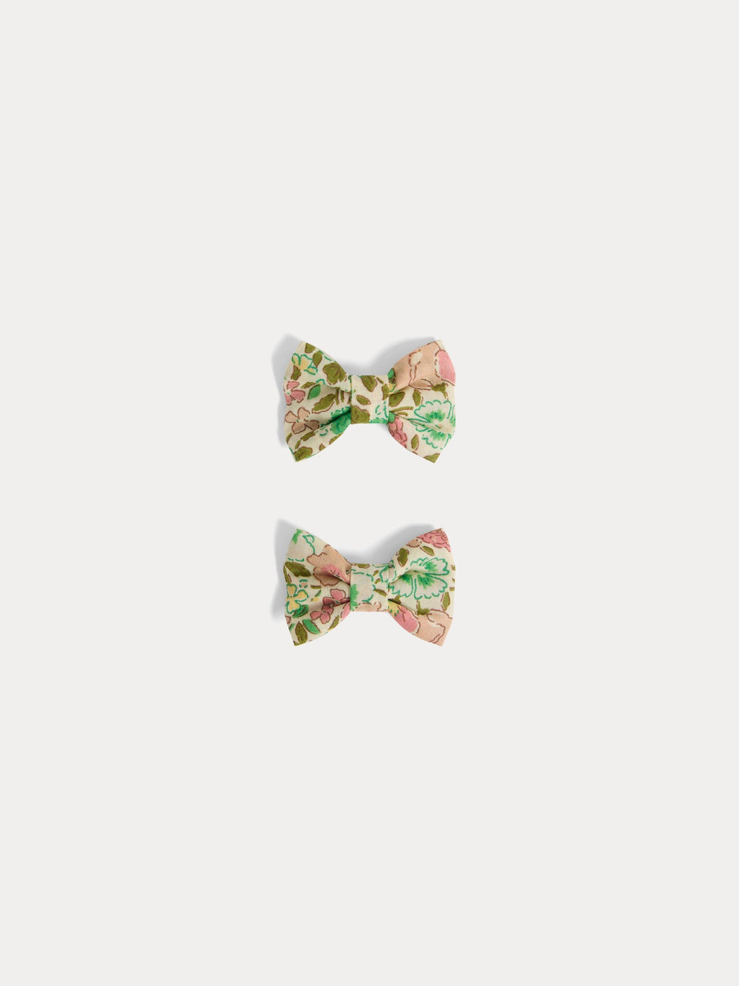 Miniclic barrette in Liberty fabric in pink organic cotton