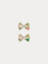 Load image into Gallery viewer, Miniclic barrette in Liberty fabric in pink organic cotton
