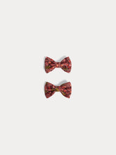 Load image into Gallery viewer, Tutu barrette in Liberty fabric in red organic cotton
