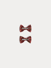 Load image into Gallery viewer, Tutu barrette in Liberty fabric in red organic cotton
