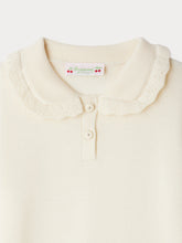 Load image into Gallery viewer, Brynja sweater with cherry embroidered collar in wool
