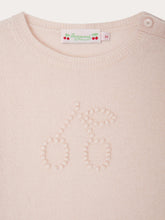 Load image into Gallery viewer, Jaana Cherry Fancy Knit Cashmere Sweater
