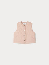 Load image into Gallery viewer, Jilian quilted cherry sleeveless down jacket

