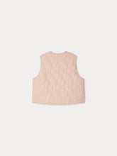 Load image into Gallery viewer, Jilian quilted cherry sleeveless down jacket
