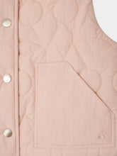 Load image into Gallery viewer, Jilian quilted cherry sleeveless down jacket
