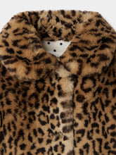 Load image into Gallery viewer, Doogie Leopard Print Faux Fur Coat

