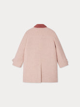 Load image into Gallery viewer, Jaida coat in pink wool with a velvet collar
