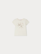 Load image into Gallery viewer, Capricia T-shirt with cat print and embroidered sequins in organic cotton
