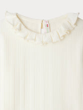 Load image into Gallery viewer, Bess organic cotton pleated collar T-shirt
