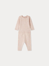 Load image into Gallery viewer, Genna printed set with lace collar in organic cotton
