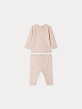 Load image into Gallery viewer, Genna printed set with lace collar in organic cotton
