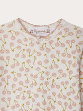 Load image into Gallery viewer, Golco organic cotton cherry print crew neck pajamas
