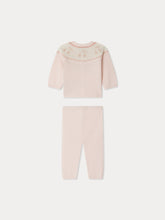 Load image into Gallery viewer, Jenny set with cherry jacquard pattern on the collar
