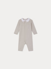 Load image into Gallery viewer, Anton pointelle pajamas with embroidered collar in organic cotton
