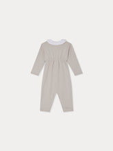 Load image into Gallery viewer, Anton pointelle pajamas with embroidered collar in organic cotton

