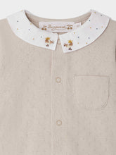 Load image into Gallery viewer, Anton pointelle pajamas with embroidered collar in organic cotton
