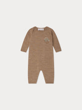 Load image into Gallery viewer, Cielo jumpsuit with American neckline and wool embroidery on the chest
