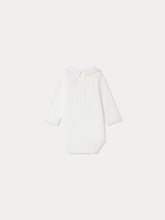 Load image into Gallery viewer, September bodysuit with embroidered donkey collar in organic cotton
