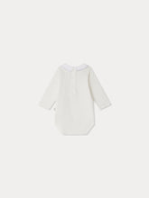 Load image into Gallery viewer, September bodysuit with embroidered collar in organic cotton
