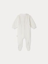Load image into Gallery viewer, Tintina velvet pajamas with embroidered stars and moons in velvet collar
