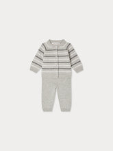 Load image into Gallery viewer, Justio gray striped set
