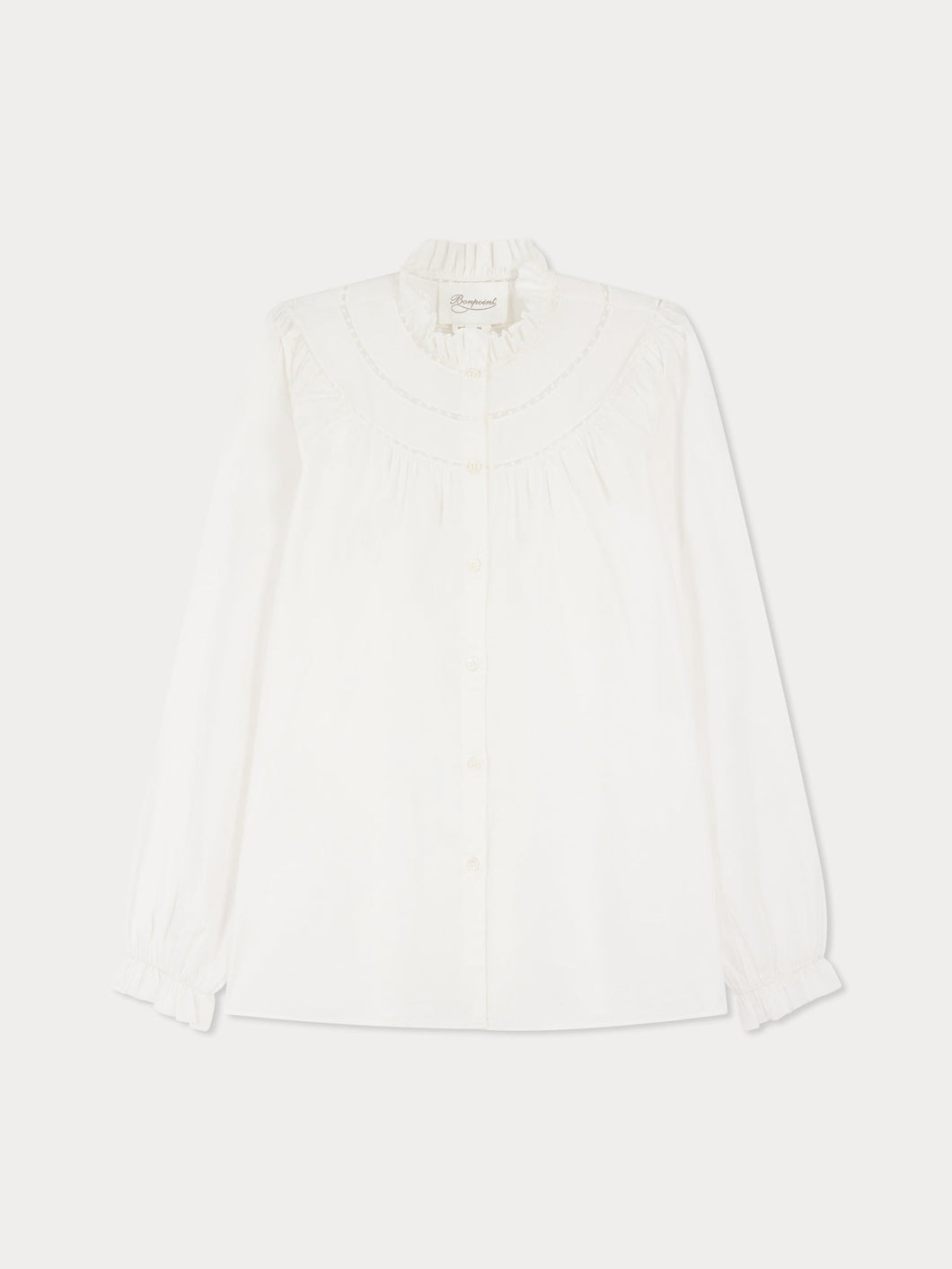 Jaimara organic cotton lace blouse