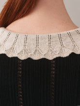 Load image into Gallery viewer, Jimina sweater with wool and silk collar

