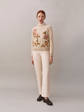 Load image into Gallery viewer, Nottingham sweater with flower embroidery
