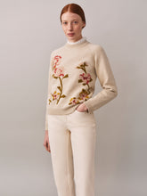 Load image into Gallery viewer, Nottingham sweater with flower embroidery
